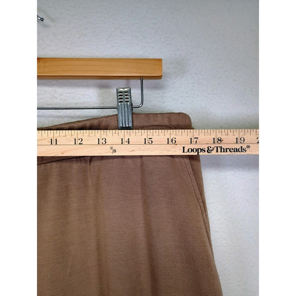 Gorpcore Utility Scoop Womens XL Taupe Brown Wide Leg Drawstring Cargo Pants - Picture 5 of 10
